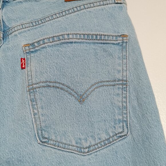Levi’s Womens’ Jeans, Light Blue Wash, 70’s High Slim Straight, Sz. 30 - Picture 7 of 16